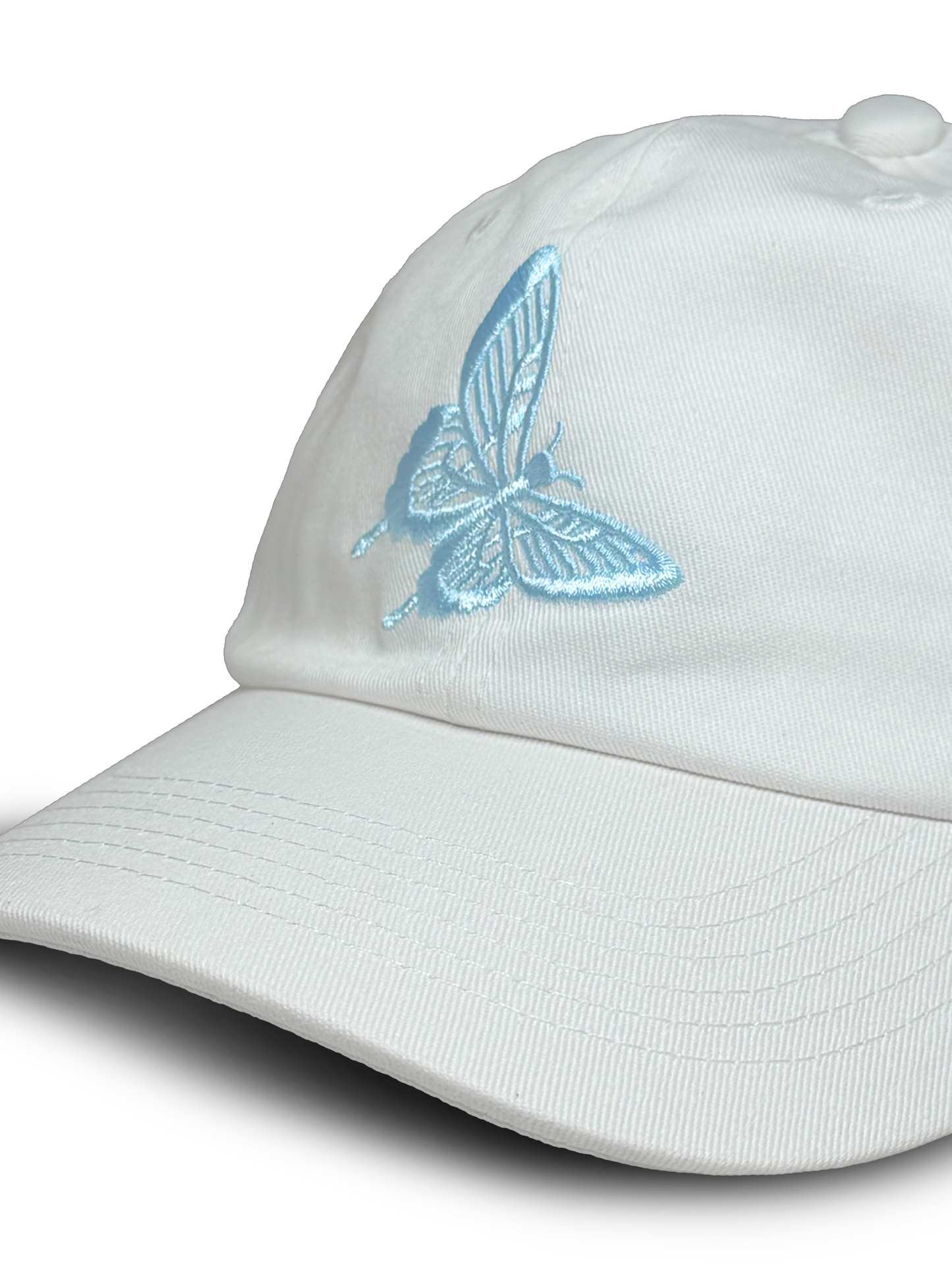 BE FREE Butterfly Dad Hat | White (Limited Edition)