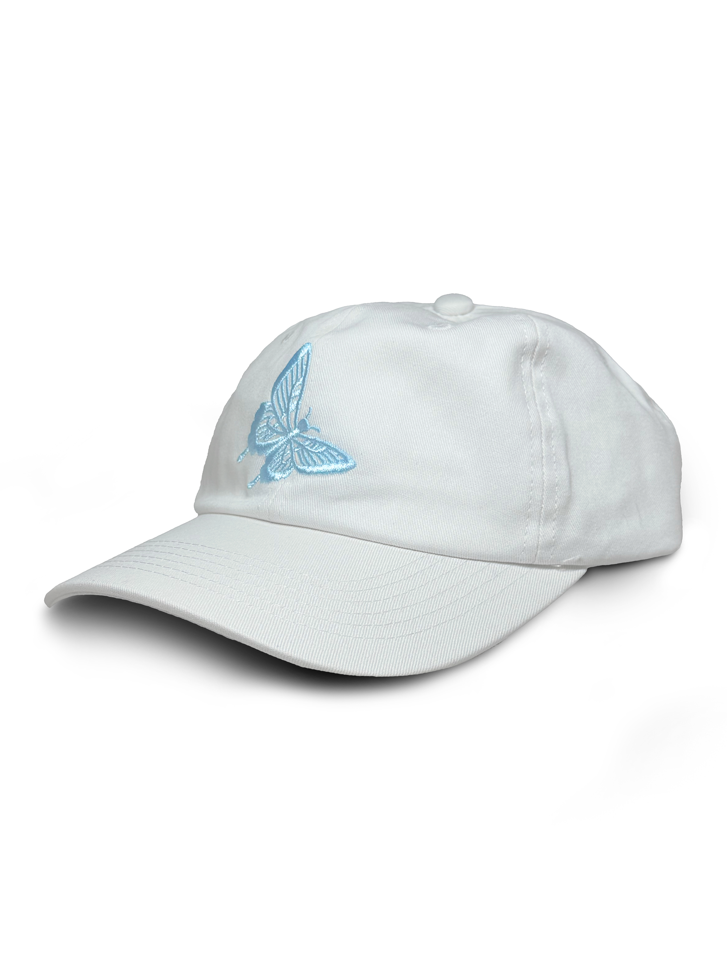 BE FREE Butterfly Dad Hat | White (Limited Edition)